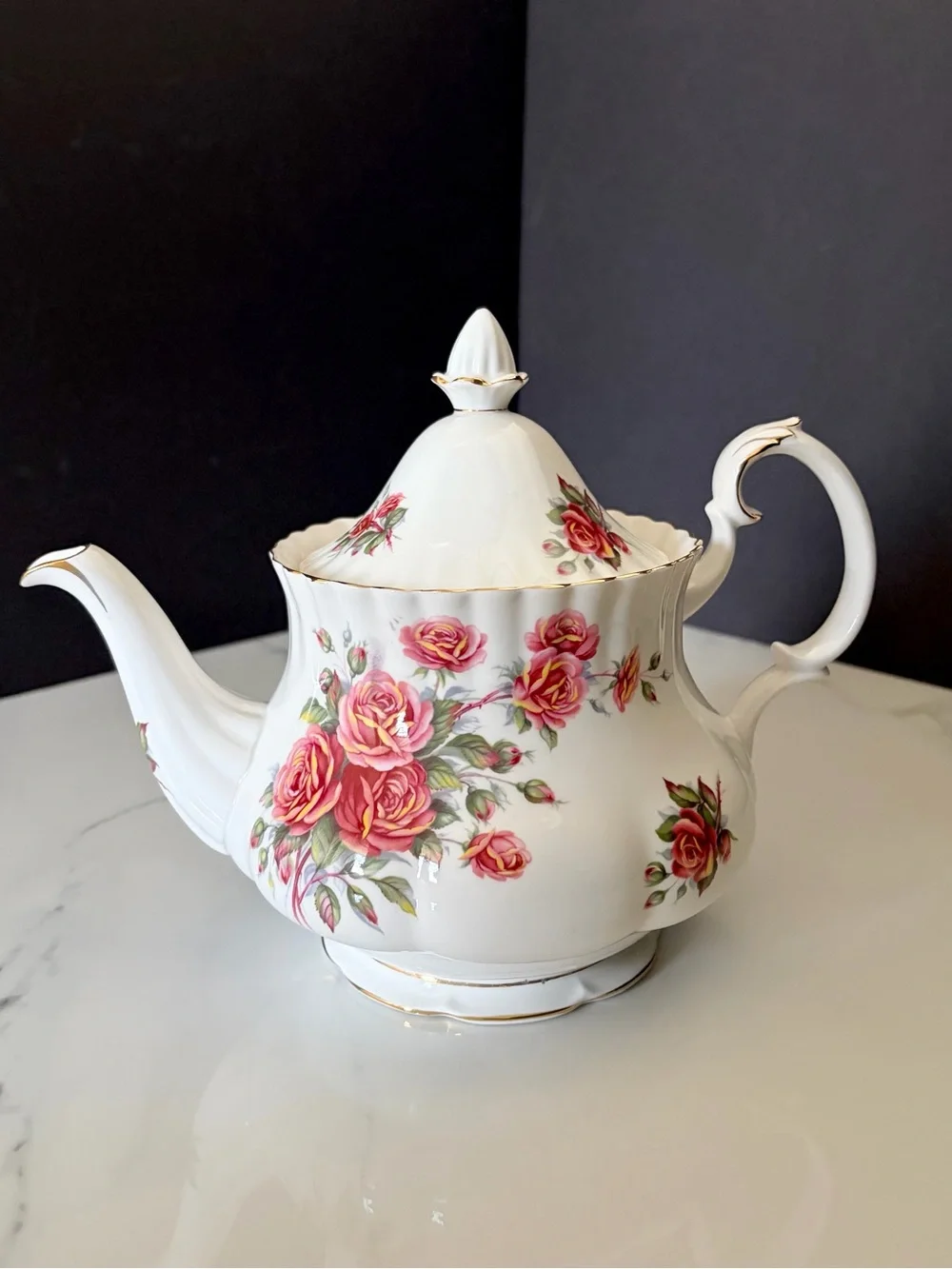 Centennial Rose Teapot by Royal Albert
